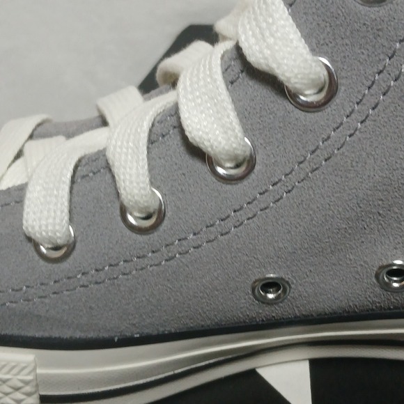 Converse Chuck Taylor All Star Suede, Gray/Black, M 6 / W 8 - Picture 11 of 14